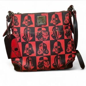 Dooney & Bourke Red and Black Star Wars Dark Side Rare Ltd Edition Crossbody Bag